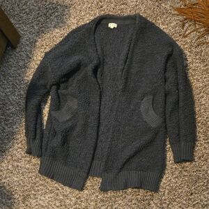 POL Womans Charcoal Cardigan Sweater